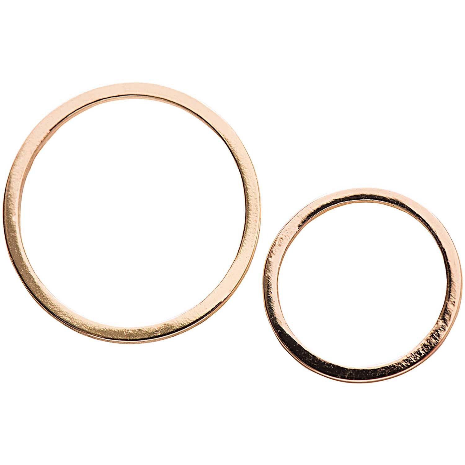 Rico Design Anhänger Kreise gold 2 Stück*