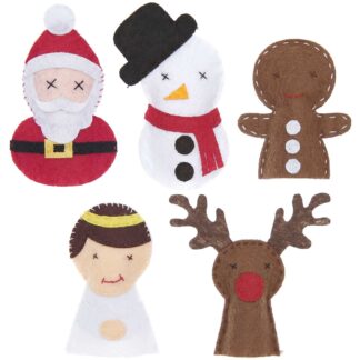 Rico Design Bastelset Filz Fingerpuppen Weihnachten 5 Stück*