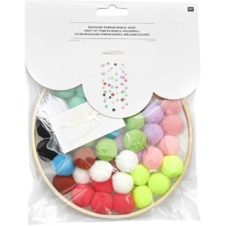 Rico Design Bastelset Pompon Mobile bunt*