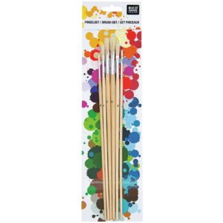 Rico Design Borstenpinsel flach 6er Set No. 1*