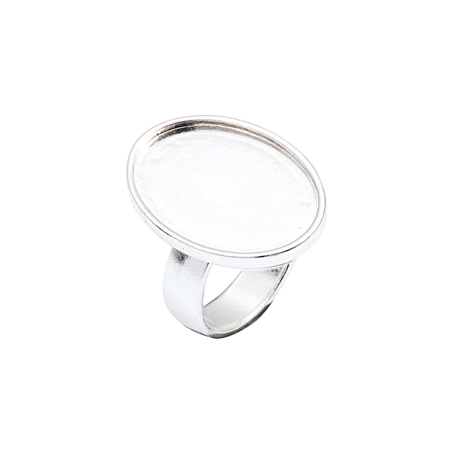 Rico Design Cabochon Ring oval 25x18mm Größe 18mm*