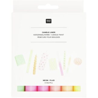 Rico Design Candle Liner Kerzenmalfarbe Set Neon*