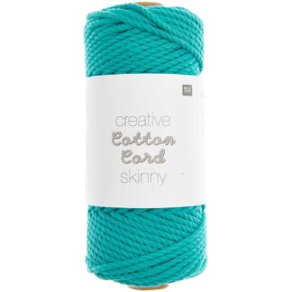 Rico Design Creative Cotton Cord skinny Makramee-Garn Türkis*