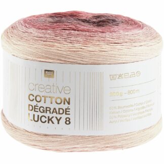 Rico Design Creative Cotton Dégradé Lucky 8 Beere*