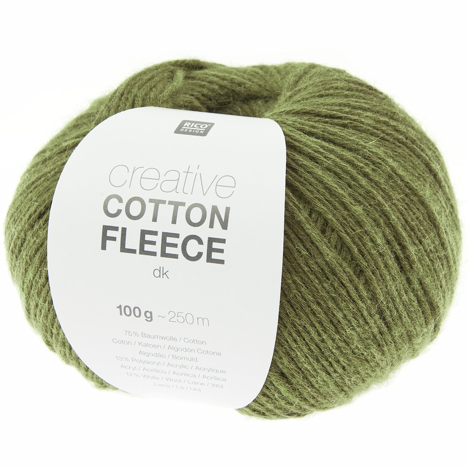 Rico Design Creative Cotton Fleece dk Oliv*