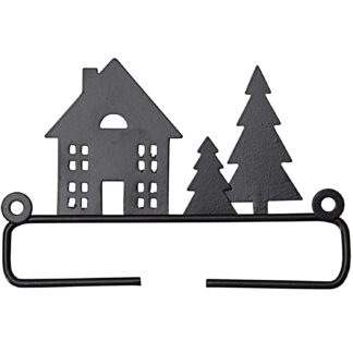 Rico Design Dekobügel Haus mit Tanne 11cm*
