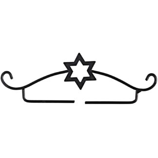 Rico Design Dekobügel Stern schwarz 11cm*