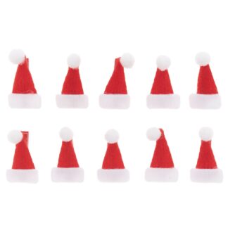Rico Design Dekoklammern Weihnachtsmützen 2,5cm 10 Stück*
