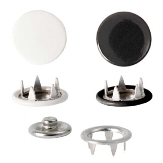 Rico Design Druckknöpfe Schwarz-Weiß*