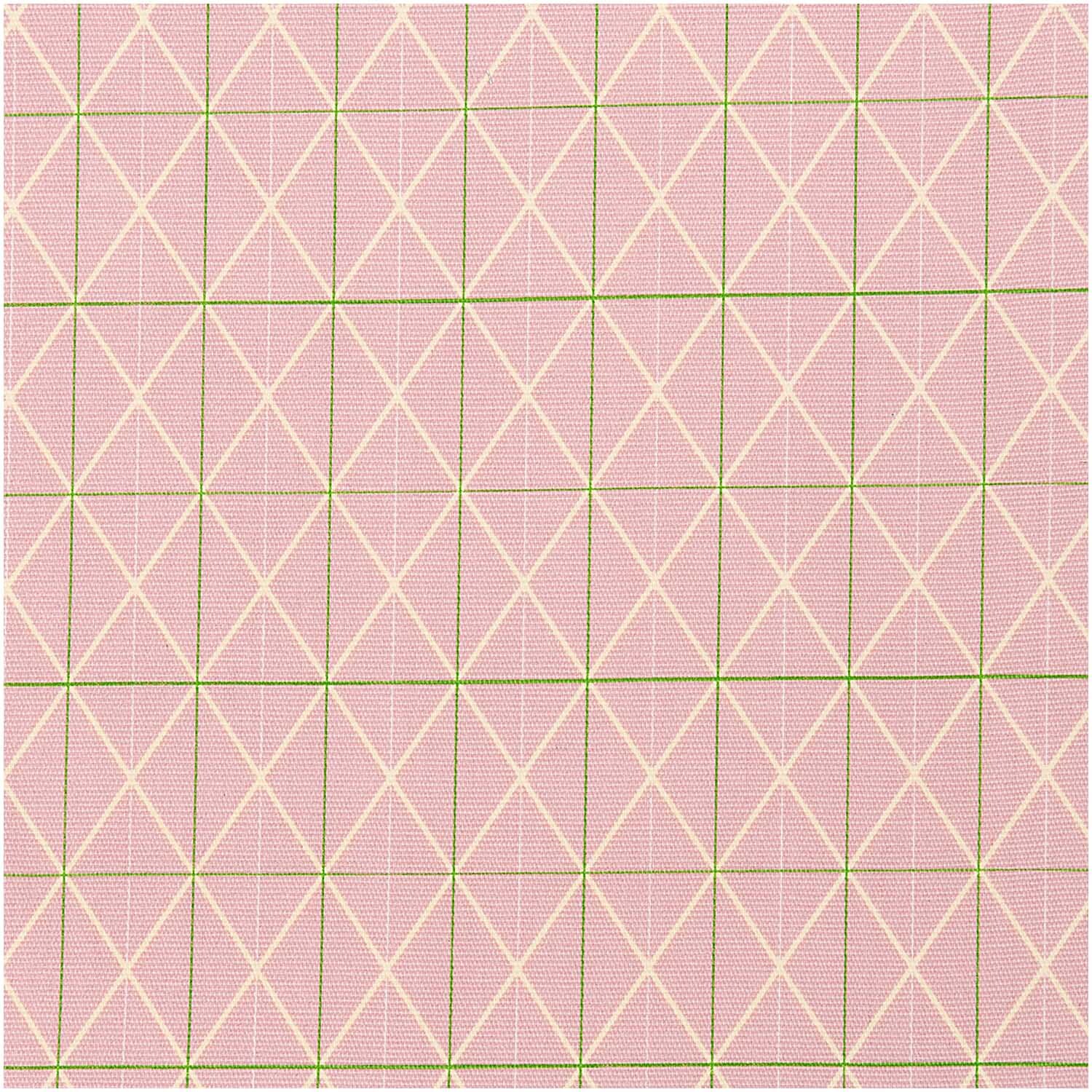 Rico Design Druckstoff Canvas Raster rosa 140cm*