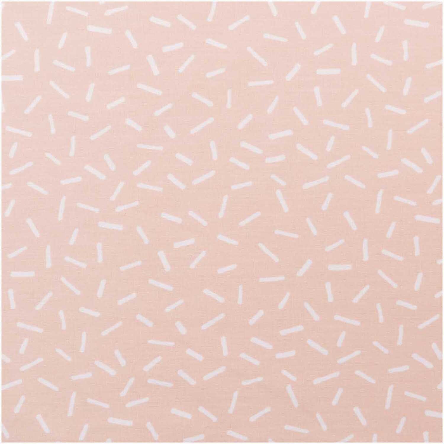 Rico Design Druckstoff Hygge Striche puder-weiß 140cm*