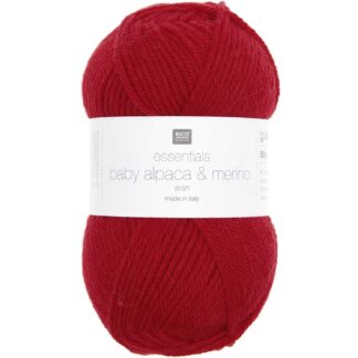 Rico Design Essentials Baby Alpaca & Merino aran Rot*