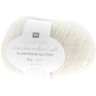 Rico Design Essentials Super Kid Mohair Loves Silk Glamorous Glitter Creme*