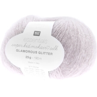 Rico Design Essentials Super Kid Mohair Loves Silk Glamorous Glitter Flieder*