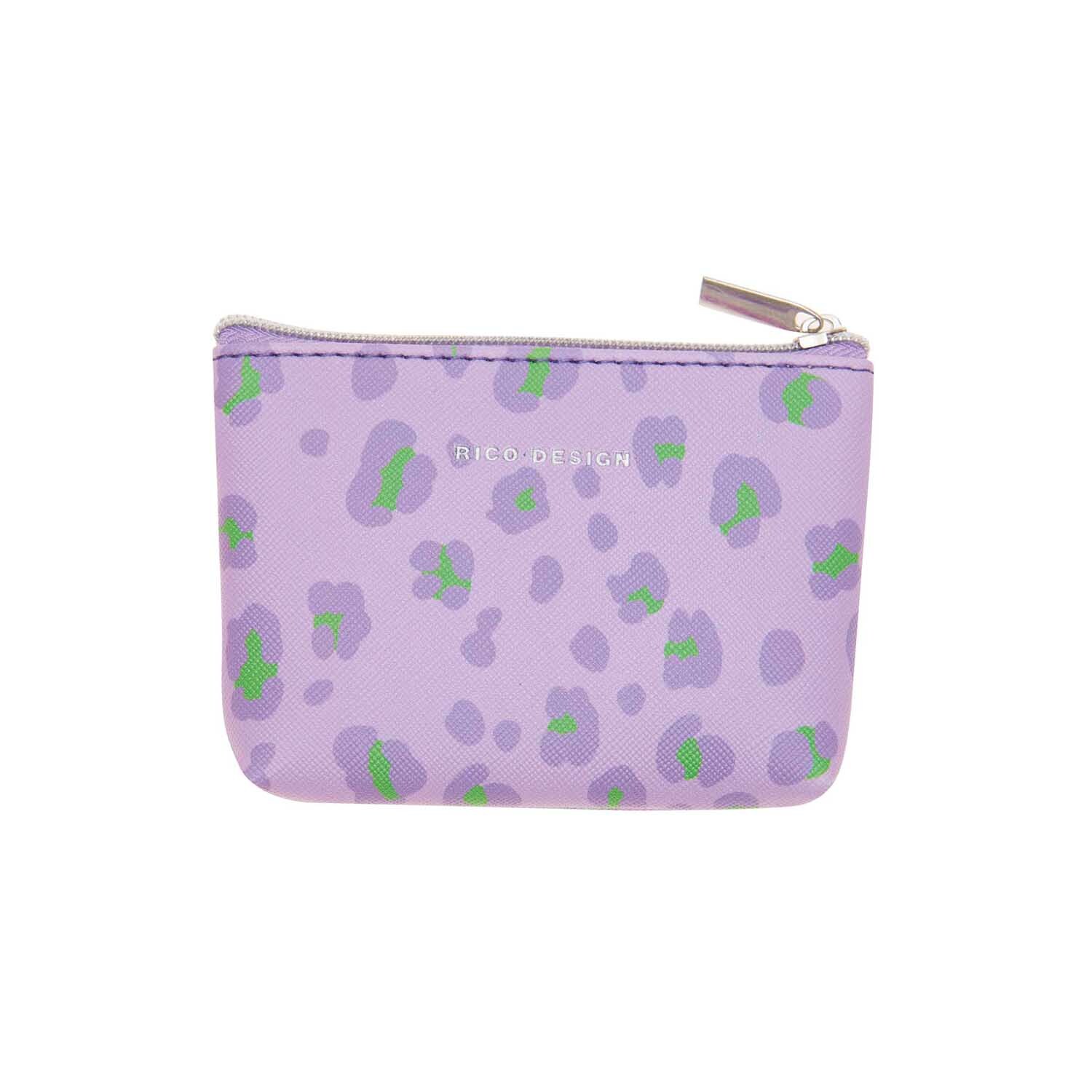 Rico Design Etui Acid Leo flieder-neongrün 10,5x7,5cm*