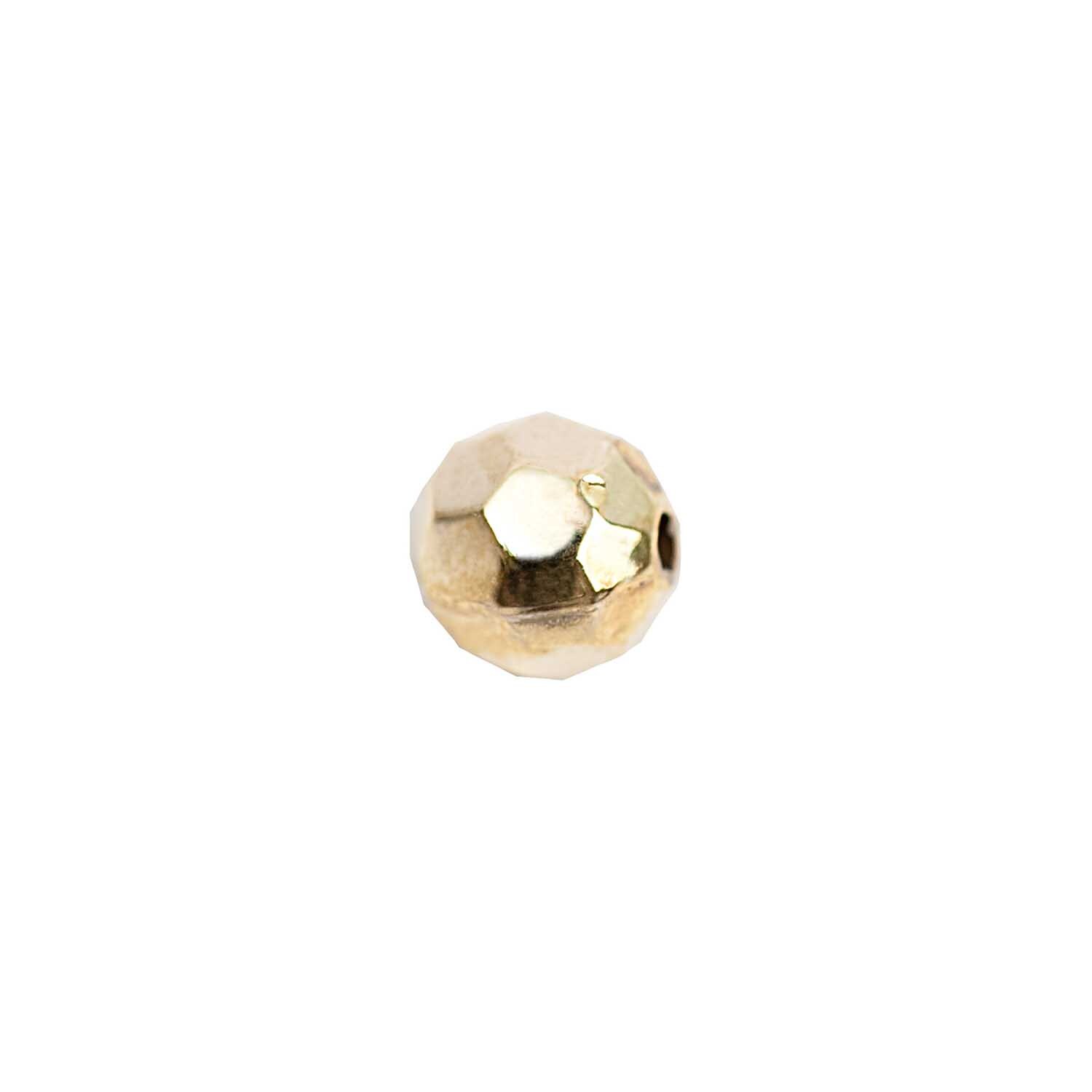 Rico Design Facettenkugel klein gold 5mm 30 Stück*