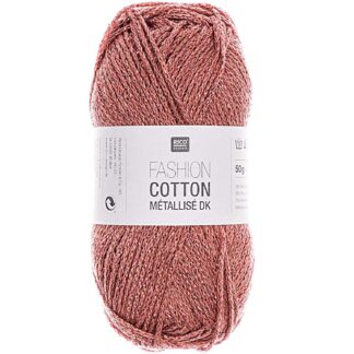 Rico Design Fashion Cotton Métallisé dk Rubin*