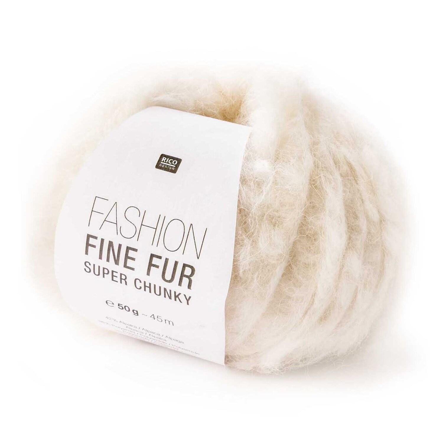 Rico Design Fashion Fine Fur Super Chunky Creme*