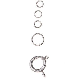 Rico Design Federring Set Silber Groß*