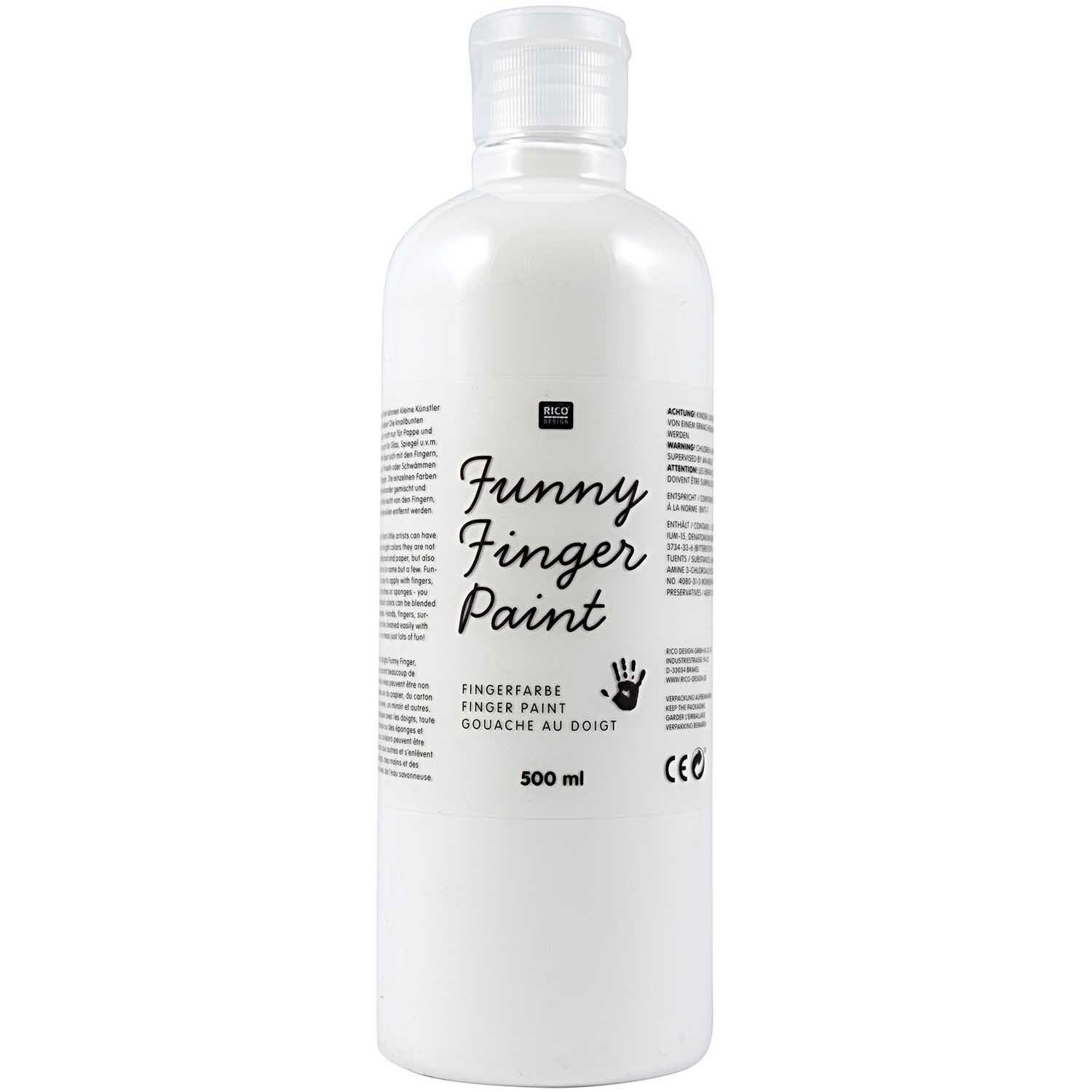 Rico Design Fingerfarbe 500ml Weiß*