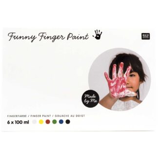 Rico Design Fingerfarbe Set 6x100ml Mehrfarbig*