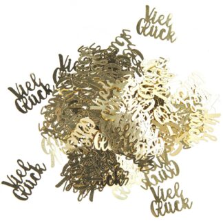 Rico Design Flitter "Viel Glück" gold 100 Stück*