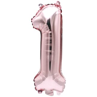 Rico Design Folienballon Zahl rosa 36cm 1*