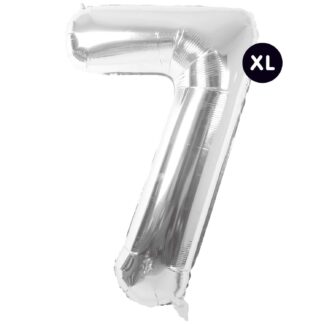 Rico Design Folienballon Zahl silber 86cm 7*
