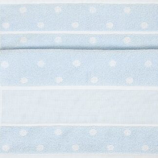 Rico Design Handtuch mit weißen Punkten 50x100cm Blau-Weiß*
