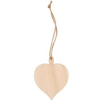 Rico Design Holzanhänger Lindenblatt natur 6,1x7,8cm*