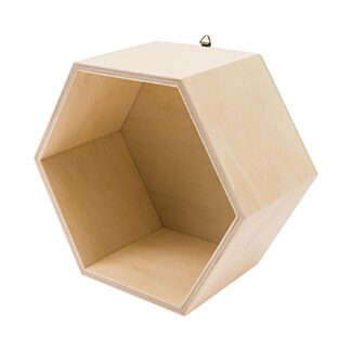 Rico Design Holzbox sechseckig 17x20x10cm*