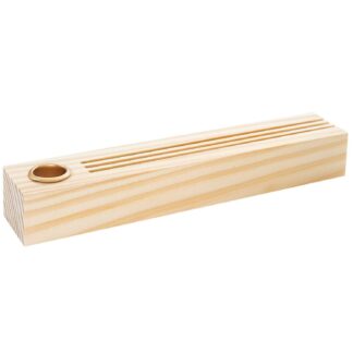 Rico Design Holzständer für Metallringe & Karten mit Kerzenhalter 26x5x4cm*
