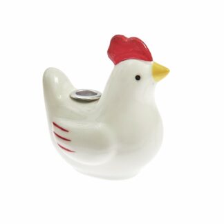 Rico Design Keramik Kerzenhalter Huhn Weiß*
