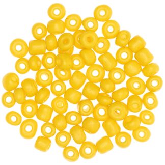 Rico Design Keramik-Perlen natur 5mm 12g Gelb*
