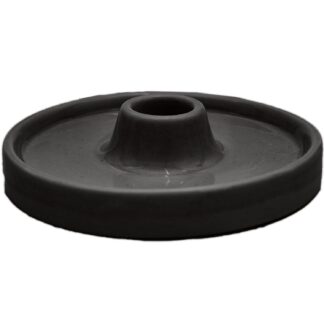 Rico Design Keramikkerzenhalter 11,5x11,5x3cm Schwarz*