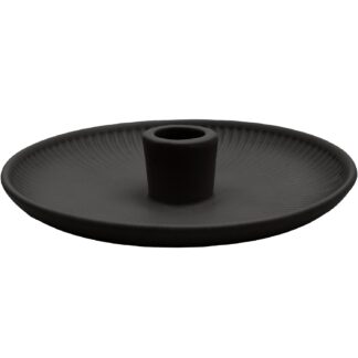 Rico Design Keramikkerzenhalter 15,5x15,5x3,5cm Schwarz*