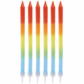 Rico Design Kerzen Dip Dye Regenbogen*