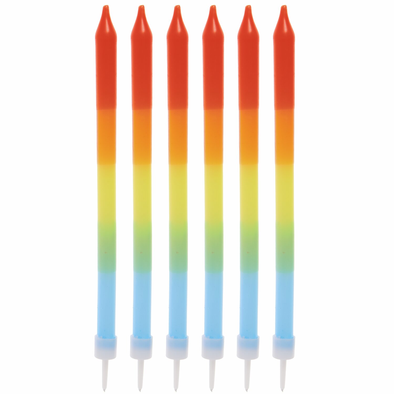 Rico Design Kerzen Dip Dye Regenbogen*