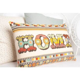 Rico Design Kissen handbestickt Home 50x35cm*