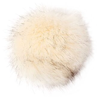 Rico Design Kunstfellbommel Premium creme-schwarz 10cm*