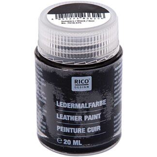 Rico Design Ledermalfarbe 20ml Schwarz*