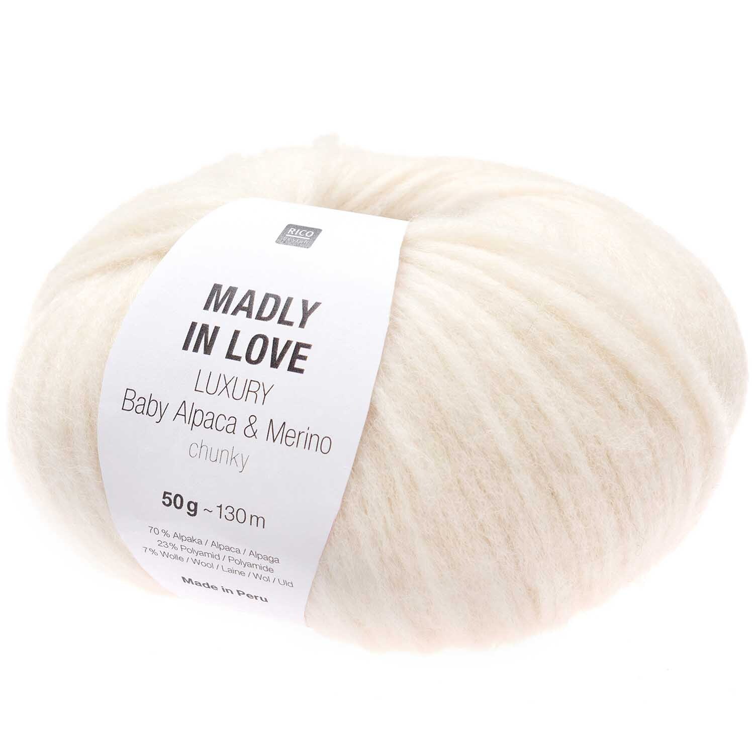 Rico Design Luxury Baby Alpaca & Merino chunky - Madly in Love Creme*