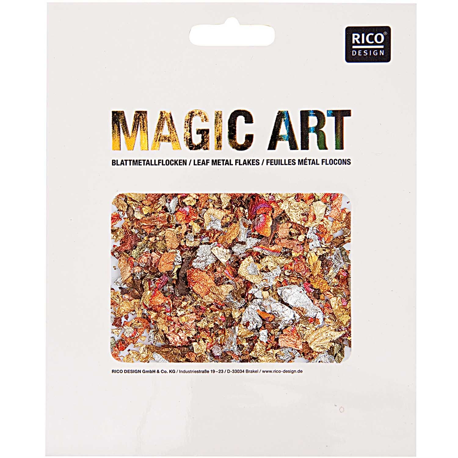 Rico Design Magic Art Blattmetall-Flocken Mix*