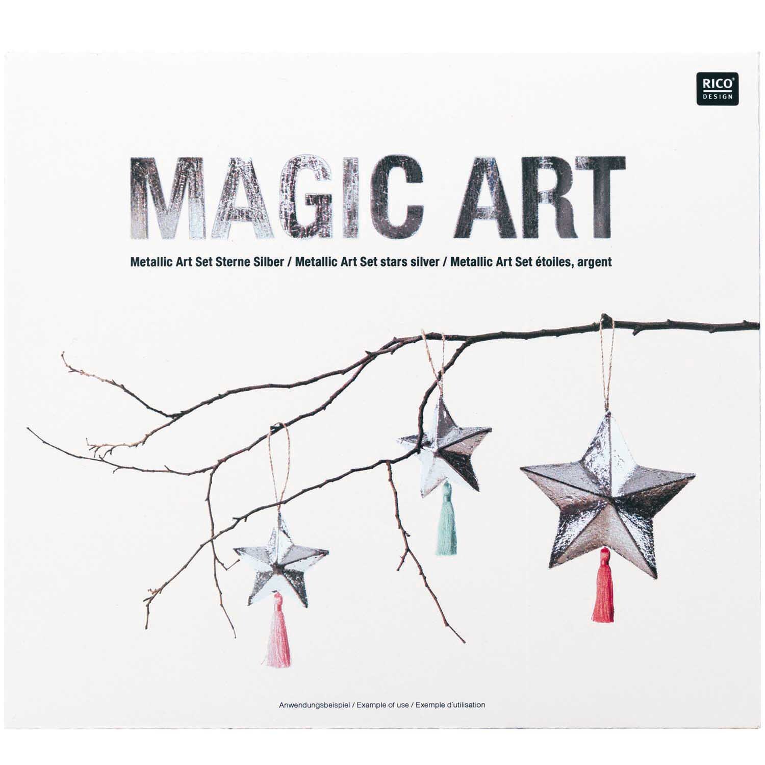 Rico Design Magic Art Set Sterne silber*