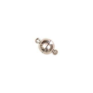 Rico Design Magnetverschluß rund glatt silber 8mm*