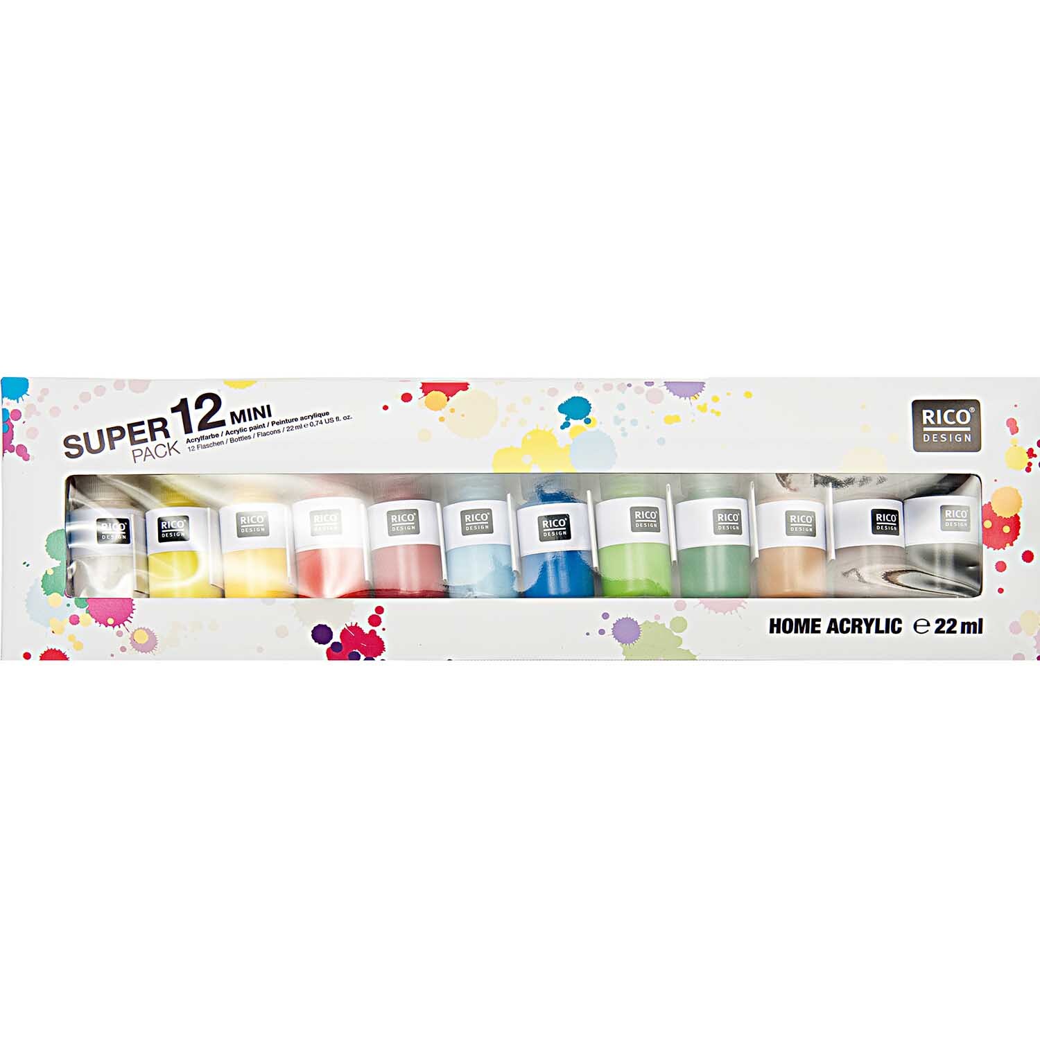 Rico Design Mini Home Acrylic 12er Set Mehrfarbig*