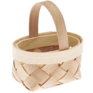 Rico Design Miniatur Flechtkorb 6,5x7x5cm*