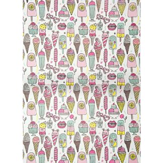 Rico Design Paper Patch Papier Icecream neon 30x42cm*