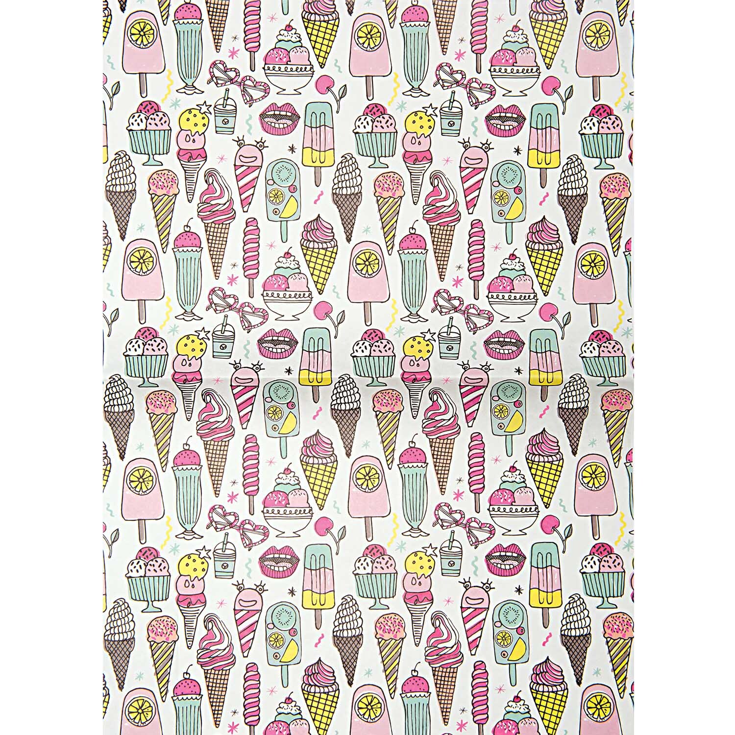 Rico Design Paper Patch Papier Icecream neon 30x42cm*