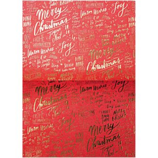 Rico Design Paper Patch Papier Schrift Jolly Christmas 30x42cm*